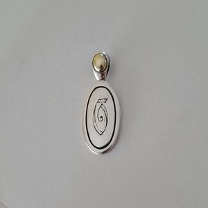 Ann King Sterling Silver 18K Letter / Initial Pendant